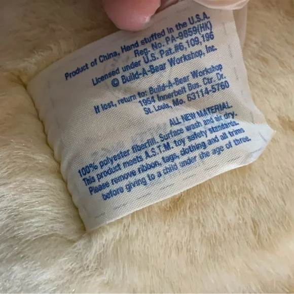 VTG 2005 Build-A-Bear “Lil' Vanilla Cub” with Purple Aloha Surfboard - Picture 4 of 4